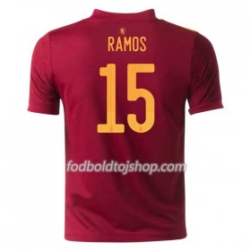 Spanien Sergio Ramos 15 Hjemmebanetrøje Euro 2020 S/S